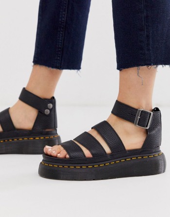Dr Martens Clarissa Ii Quad Crne - Ženske Sandale | 56431MXRG